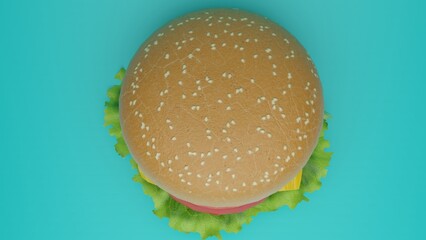 large size burger