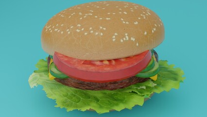 large size burger