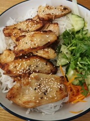 grilled chicken meat