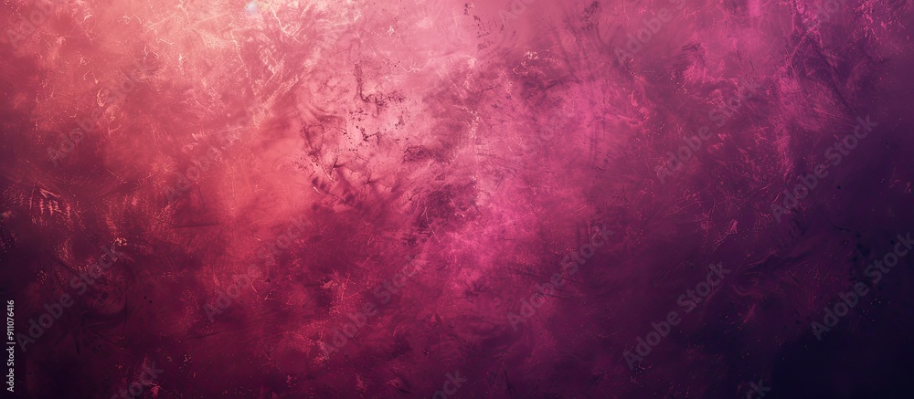 Poster abstract background with a grainy dark pink color gradient and noise texture effect perfect for a co