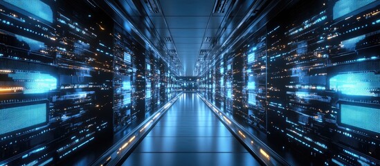 Fototapeta premium 3D Illustration of Virtualization Technology Concept
