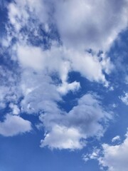 blue sky with clouds