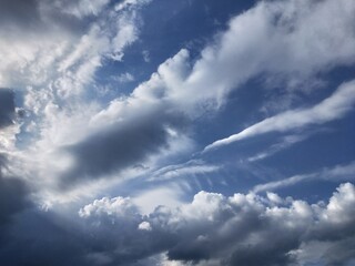blue sky with clouds