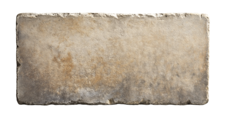 old stone sign board plate weathered ancient blank stone brick cut out