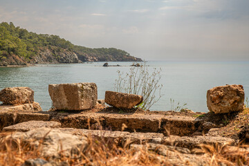 It is said that the Ancient City of Phaselis was founded by colonists from Rhodes in the 7th century BC on a small peninsula extending into the Mediterranean.