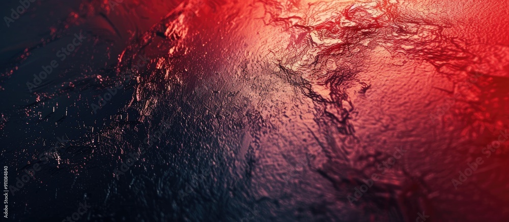 Poster abstract background with a red and black color gradient featuring a grainy texture effect for a uniq