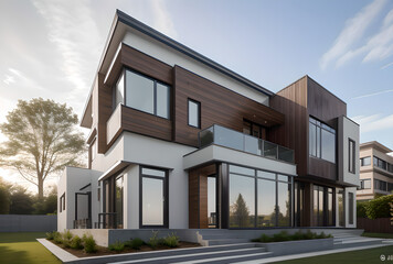 모던한 디자인의 복층 빌라