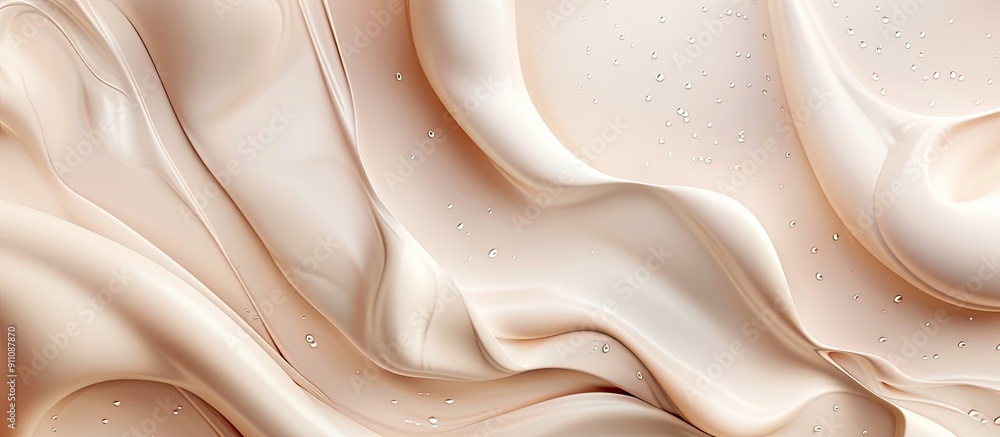 Poster vertical view of a chic abstract background in light tones suitable for cosmetics with a copy space 