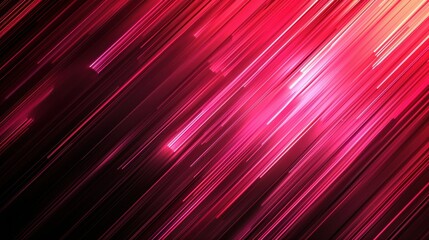 Fototapeta premium A lot of bright pink lines arranged at an angle on a black background.