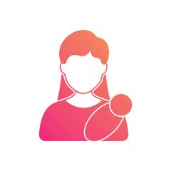 Motherhood vector icon