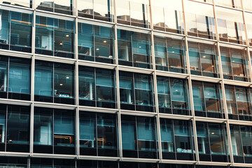 Modern building with a reflective glass in Washington DC