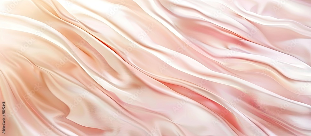 Poster Vertical view of a chic abstract background in light tones suitable for cosmetics with a copy space image for design layout
