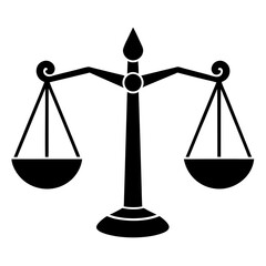 Scales (Justice) vector silhouette 