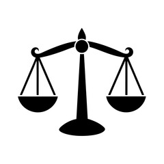 Scales (Justice) vector silhouette 