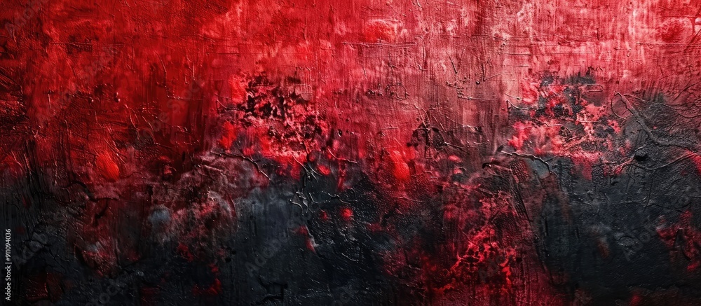 Poster abstract background with a grainy texture gradient in shades of red and black creating a noisy effec