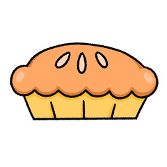 Cute bakery-themed cartoon illustration