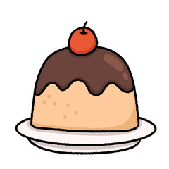 Cute bakery-themed cartoon illustration