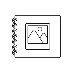 Scrapbook vector icon