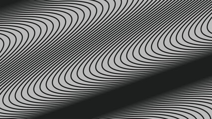 Black curve stripes lines abstract background for backdrop or presentation