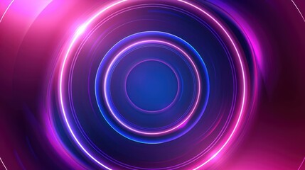 Abstract Neon Circle Background