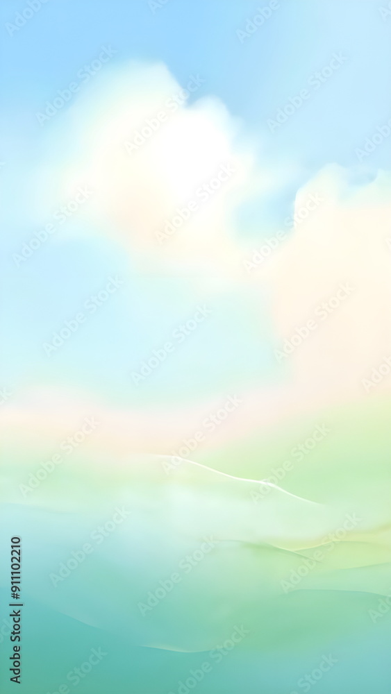 Poster background with blue sky