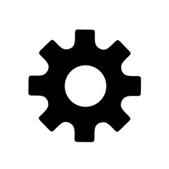settings icon vector on white background. gear icon
