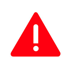 danger warning sign vector on white background. caution sign