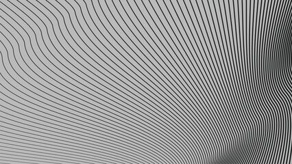 Black curve stripes lines abstract background for backdrop or presentation