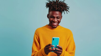 The man in yellow sweater