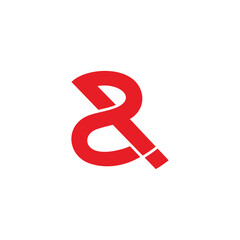 number two exclamation design simple logo vector