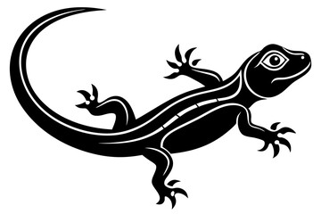 lizard icon, Lizard vector silhouette illustration
