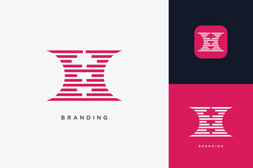 H Letter Trademark Brand Logo