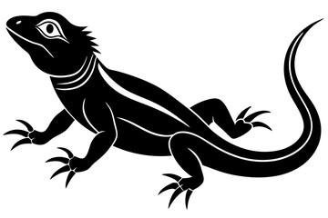 lizard icon, Lizard vector silhouette illustration
