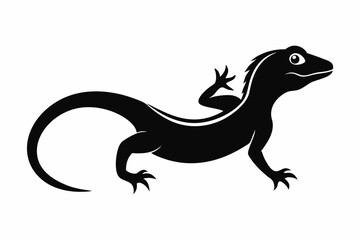 lizard icon, Lizard vector silhouette illustration
