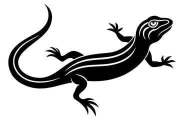 lizard icon, Lizard vector silhouette illustration
