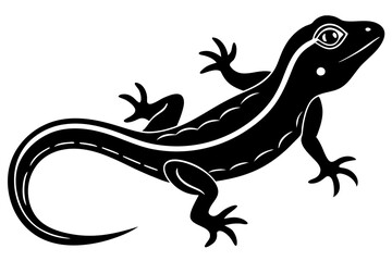 lizard icon, Lizard vector silhouette illustration
