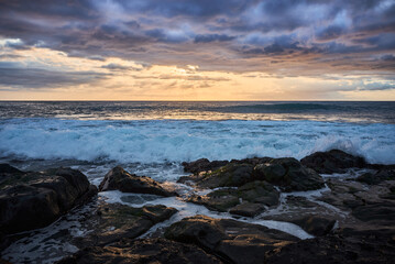 Beautiful sunset over the ocean