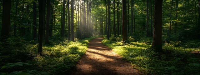 Enchanting Forest Trail. Nature exploration