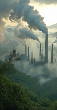 Terrifying pollution fumes cause people to suffer from respiratory diseases