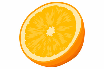 A Slice of Fresh Orange Fruit