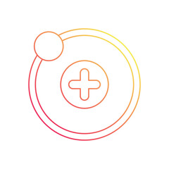 Obraz premium Proton vector icon