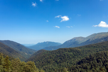 Green mountains. View of charming hills and mountains.