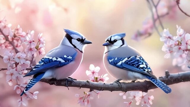 Beautiful two bird