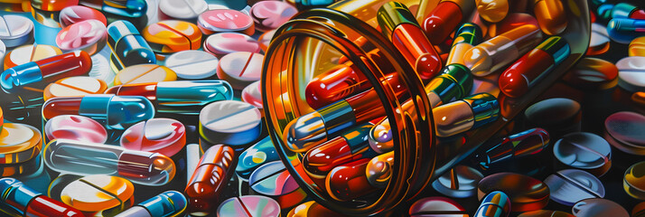 Fototapeta premium Pharma making money,