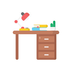 Desk vector icon