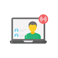 Live Streaming vector icon