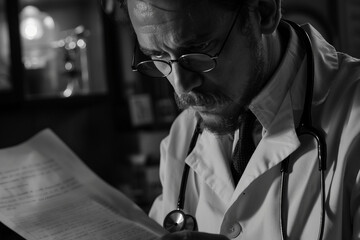 Doctor medical hospital concept and healthcare AI