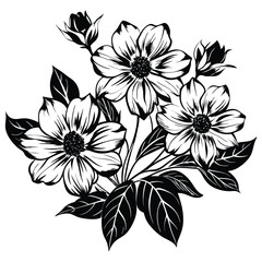 Free Flower Vector Art, Icons, Graphics illustration
