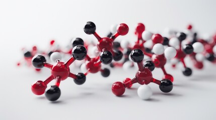 Acetyl CoA, 3D illustration, realistic, isolated on white background