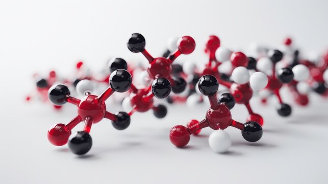 Acetyl CoA, 3D illustration, realistic, isolated on white background